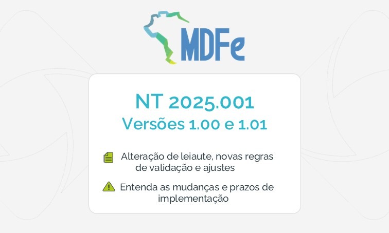 Novas regras MDFe Outubro 2025